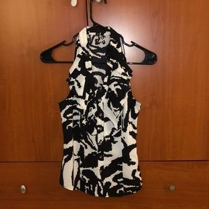 Cute White/black pattern blouse